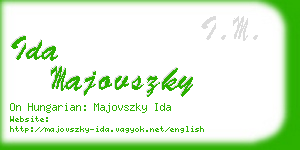 ida majovszky business card